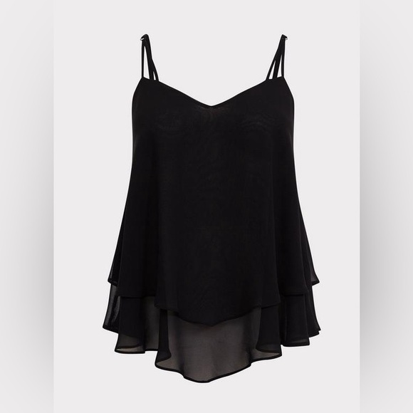 Torrid Womens Size 1 Georgette Layered Swing Cami - Picture 2 of 10